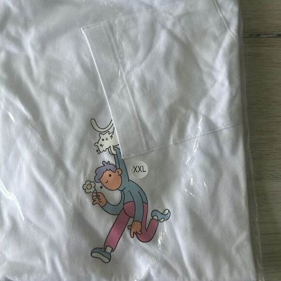 Doodles Hap & Mello Pocket Tee White 2XL NWT IN PACKAGE - Picture 5 of 6